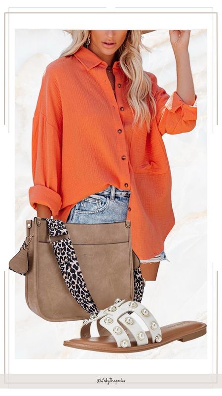 Outfit idea with a button down shirt, jean shorts, sandals, and crossbody bag

//Spring outfits 2024, Amazon outfit ideas, casual outfit ideas, casual fashion, amazon fashion, amazon casual outfit, cute casual outfit, outfit inspo, outfits amazon, outfit ideas, Womens shoes, amazon shoes, Amazon bag, purse, size 4-6, early spring outfits, winter to spring transition outfit, spring outfit #ltkshoecrush #ltksalealert

#LTKfindsunder50 #LTKstyletip