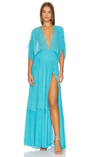 Tennie Dress in Blue Atoll | Revolve Clothing (Global)