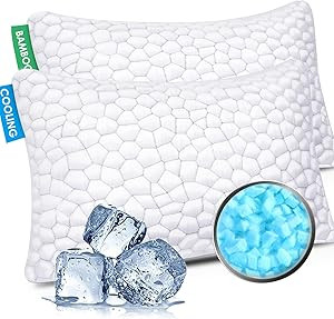 SUPA MODERN Cooling Bed Pillows for Sleeping 2 Pack Shredded Memory Foam Pillows Adjustable Cool ... | Amazon (US)