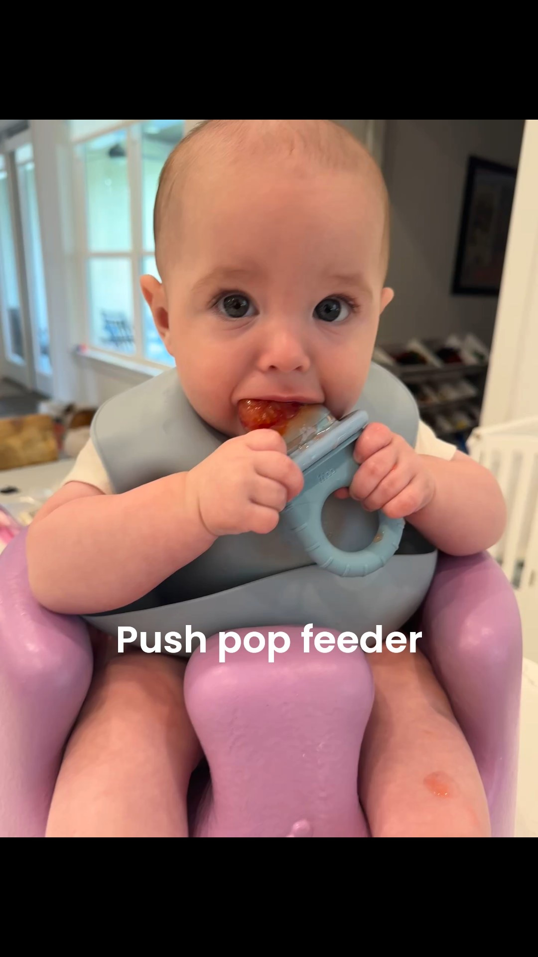 Bo loved this one! I pushed fresh strawberries into the large hole topper and he went to down. Great for teething relief also. 

#LTKFamily #LTKKids #LTKBaby