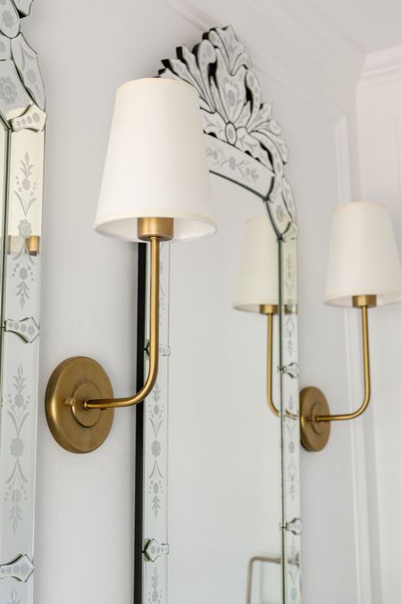 Our bathroom wall lighting and mirrors are back in stock!

Wall sconce, vanity lights, vanity mirror 

#LTKhome
