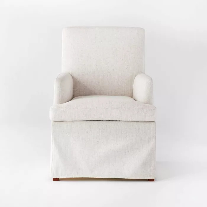 Upholstered Slipcover Dining Chair Cream - Threshold™ designed with Studio McGee | Target