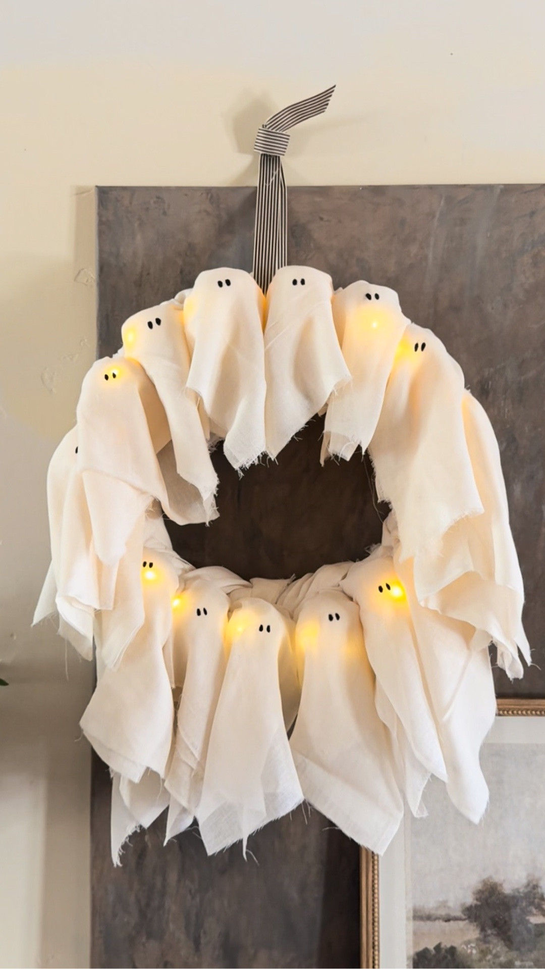 viral diy cheesecloth ghost wreath! 😍👻

#LTKSeasonal #LTKHome #LTKSaleAlert