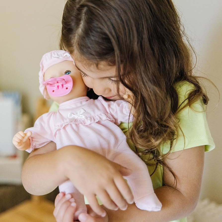 Melissa & Doug Mine to Love Jenna 12" Soft Body Baby Doll With Romper, Washable Doll Accessories,... | Amazon (US)