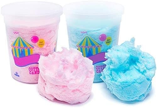 JustSnackin' Cotton Candy, 2 - Tubs (2 oz each) 4 oz Total, Blue and Pink, Treat Ideas Included by J | Amazon (US)