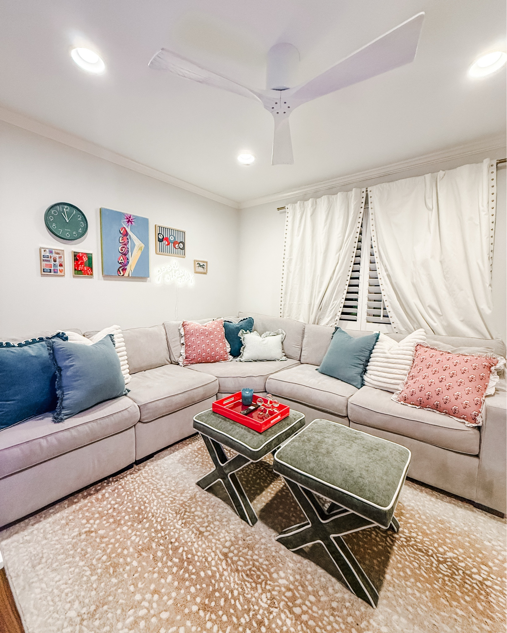 Spruce up the boring game room with some decor! Here’s how we transformed this one! 🎲🎯🎱

#LTKHome #LTKKids