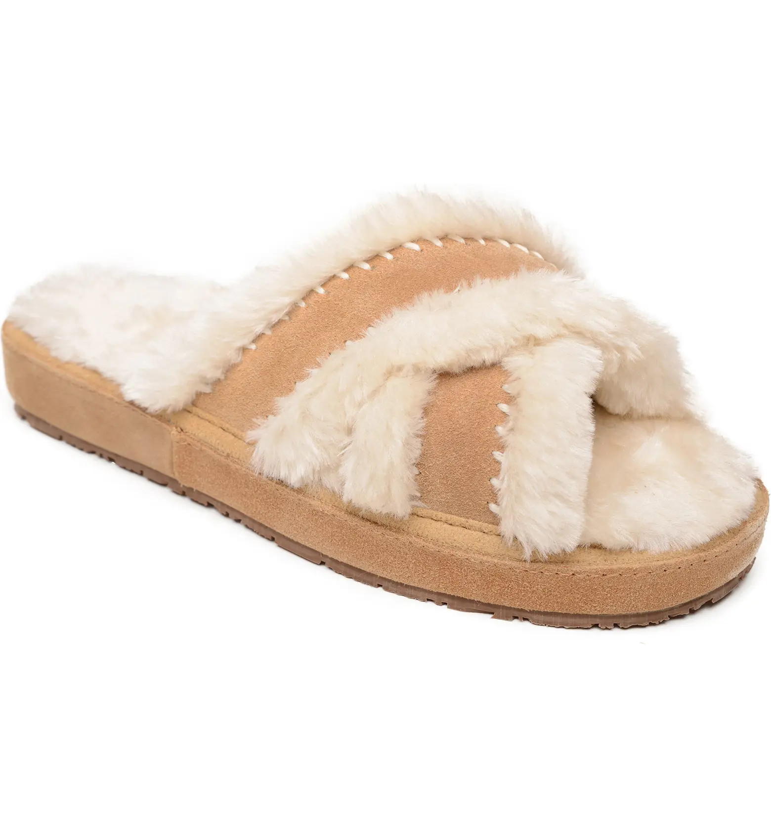 Minnetonka Lucie Fuax Fur Slipper | Nordstrom | Nordstrom
