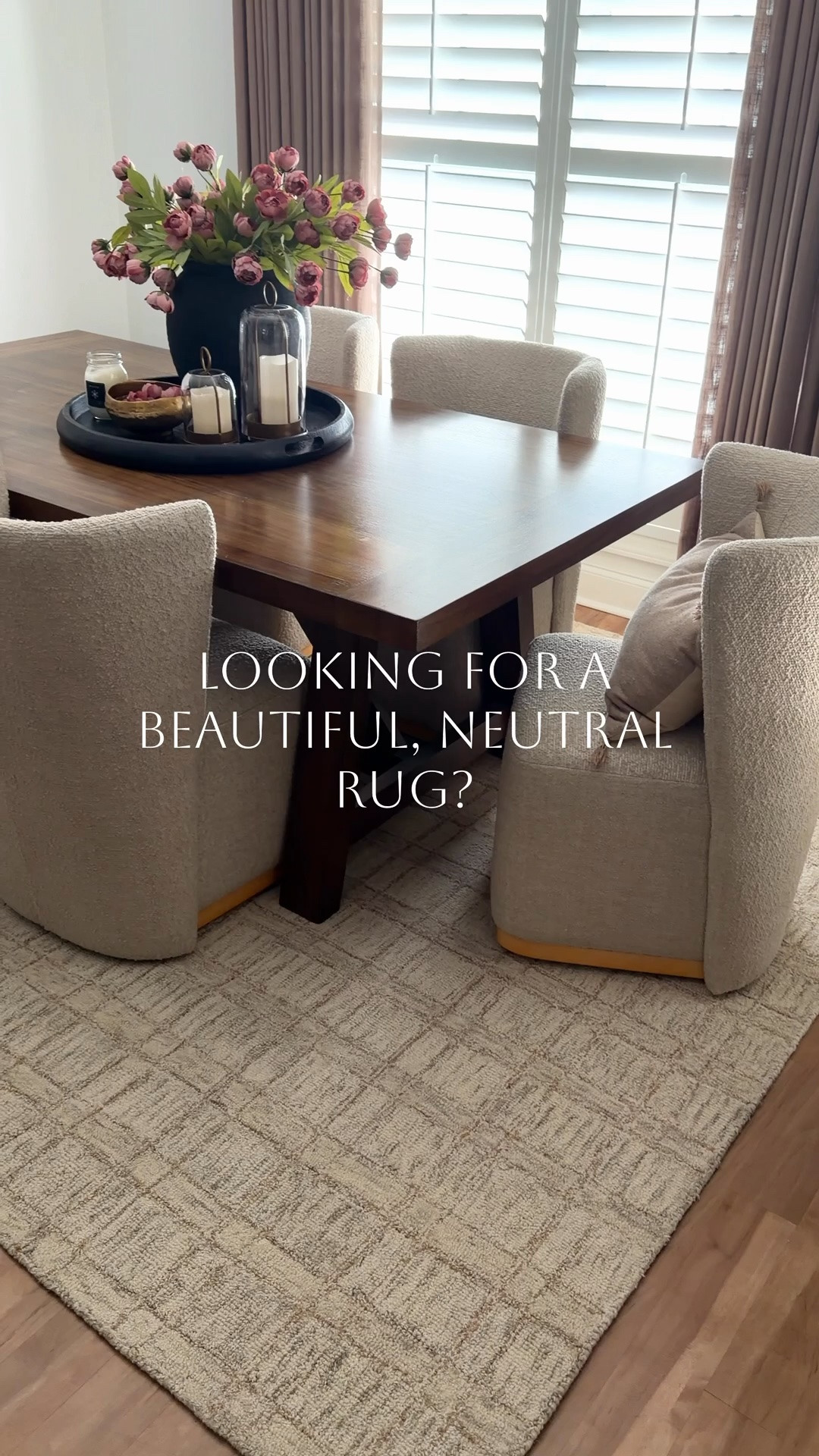 A good rug really does make such a huge difference. It can completely change the feel of a room and make everything feel softer, warmer, and more inviting. Sometimes it’s the simple changes that make a home feel even more comfortable and lived in.

***Art is from Art Explore. I am unable to link it. ***