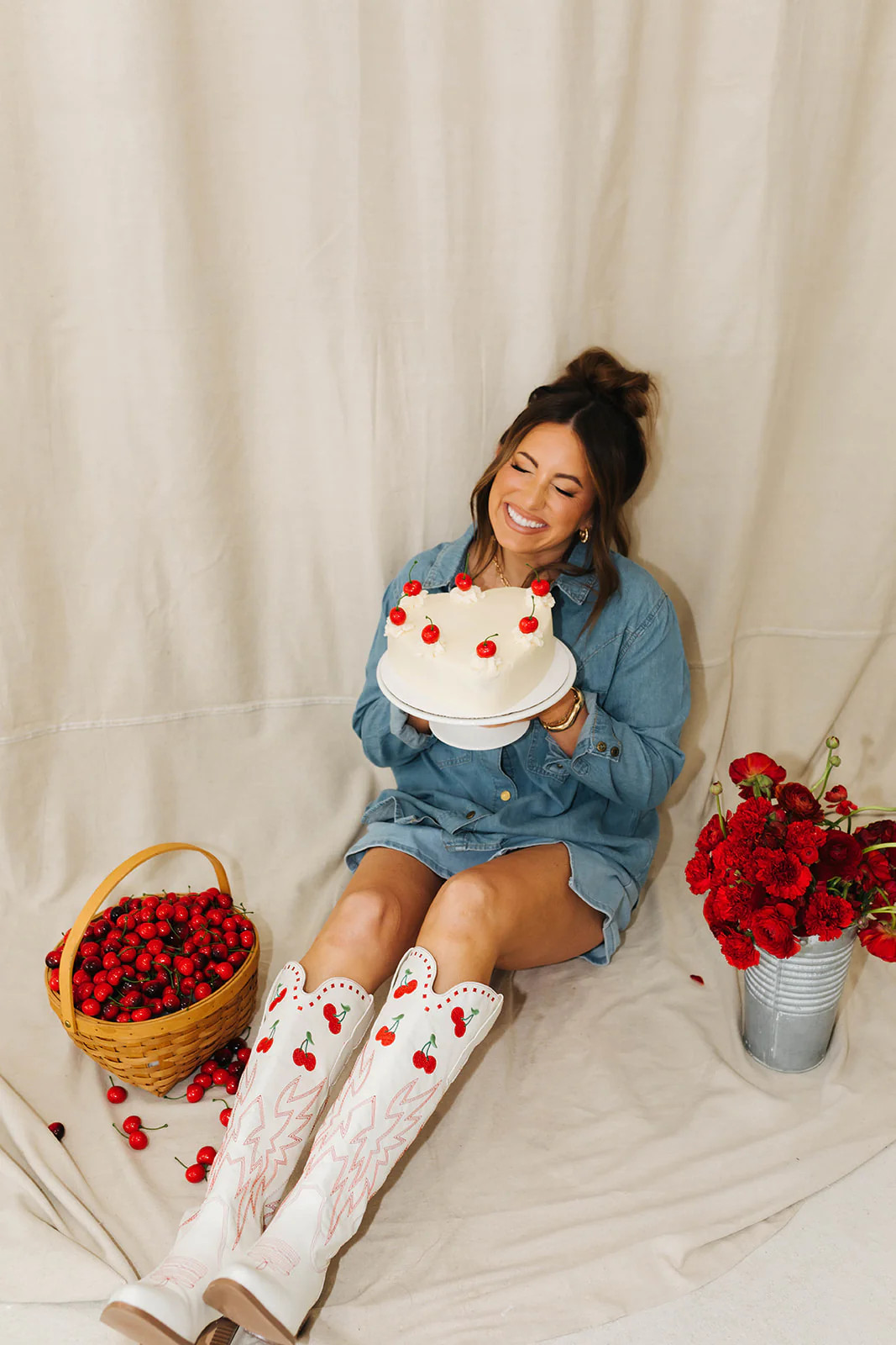 Kamp Cherry Boots Krista Horton X Pink Lily | Pink Lily