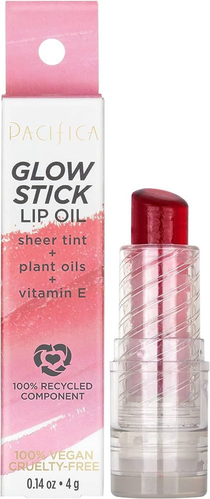 Pacifica Glow Stick Lip Oil - Rosy Glow Women 0.14 oz | Amazon (US)