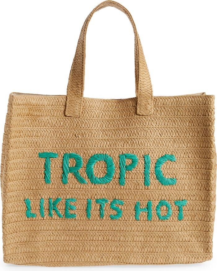 Tropic Like Its Hot Straw Tote- Beach Bag | Nordstrom