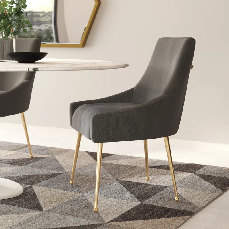 Dusek Velvet Upholstered Side Chair | Wayfair Professional