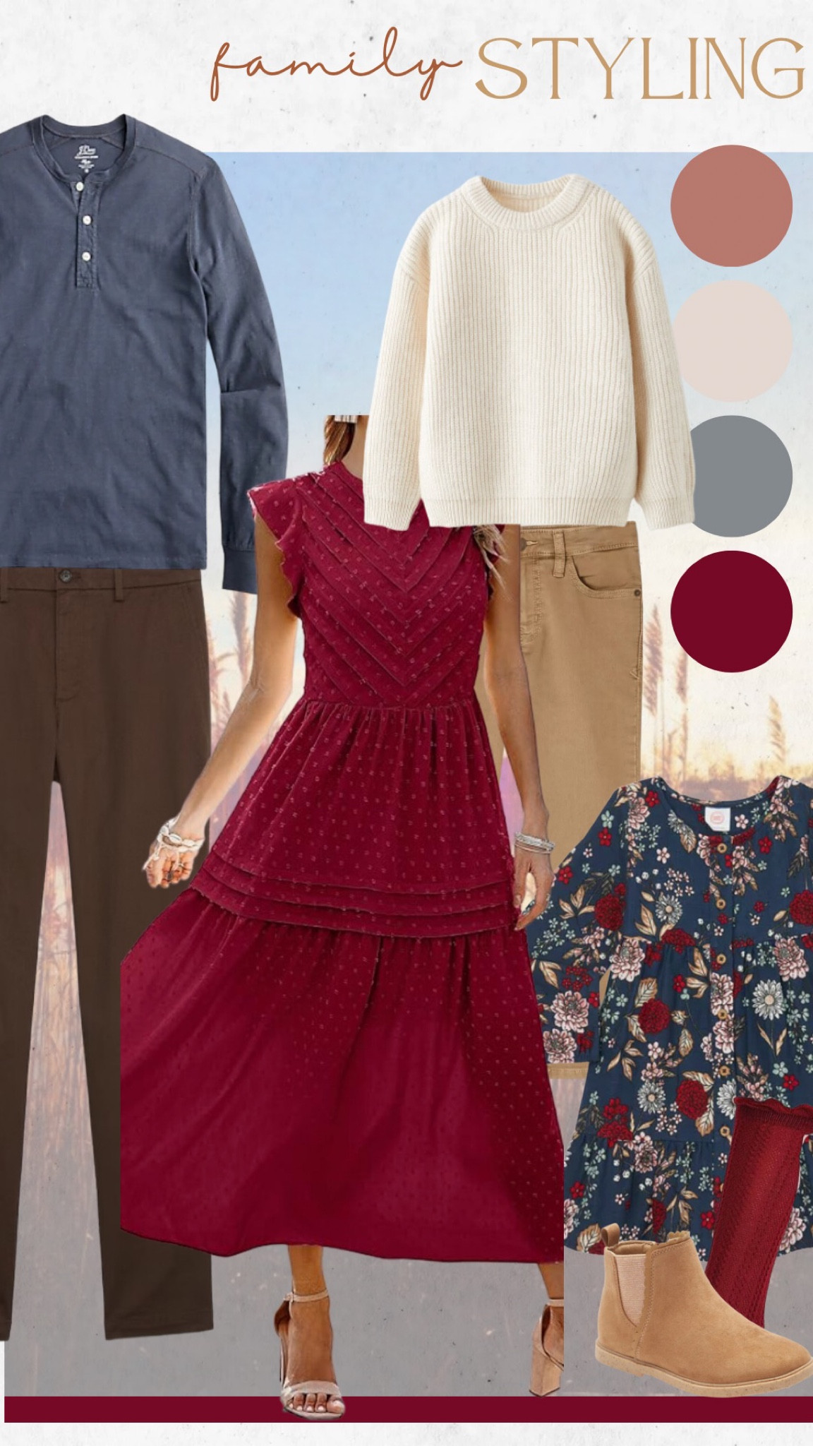 Dusty blues // family styling 

#LTKfamily #LTKkids #LTKSeasonal