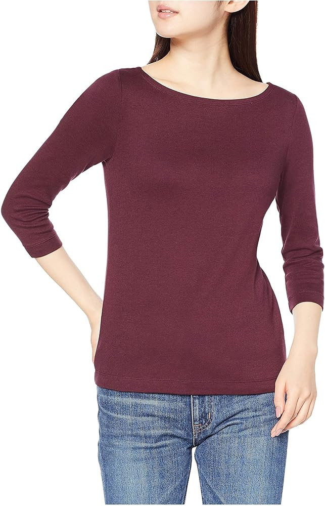 Amazon Essentials Women's Slim-Fit 3/4 Sleeve Boat Neck T-Shirt | Amazon (US)