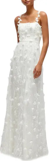 Dessy Collection Floral Embroidered Gown | Nordstrom | Nordstrom