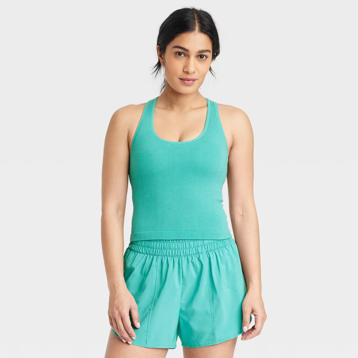 Women's Seamless Racerback Ribbed Tank Top - All In Motion™ | Target