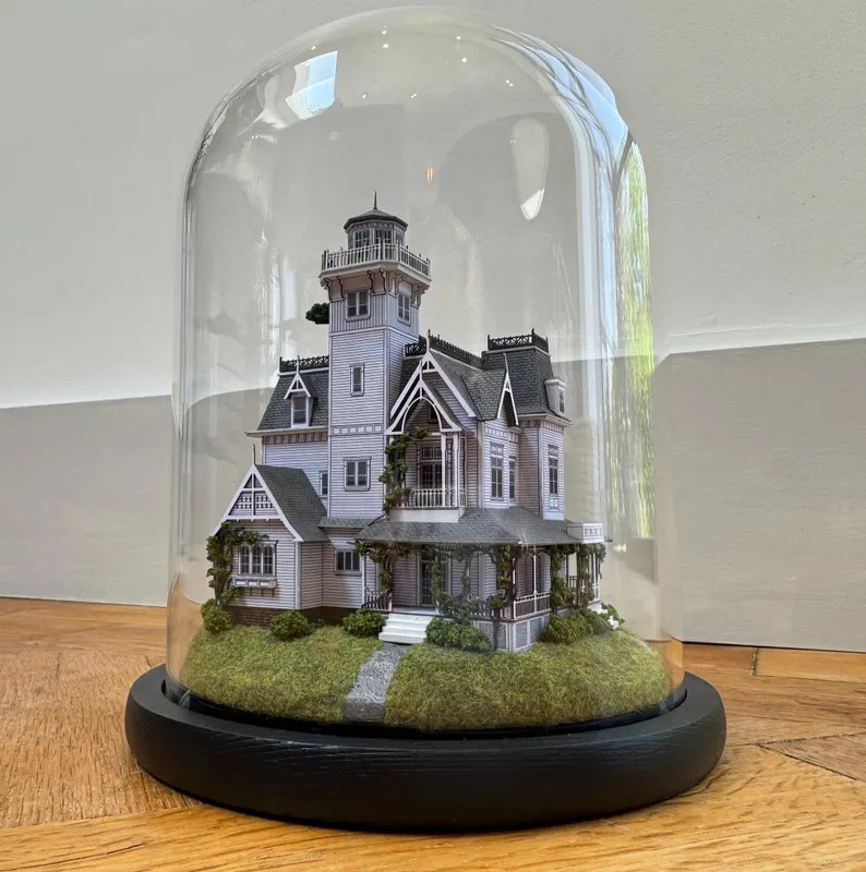Handmade Practical Magic Owens House Miniature Movie Diorama in Glass Dome Cloche | Art Gothic Wh... | Etsy (Global)