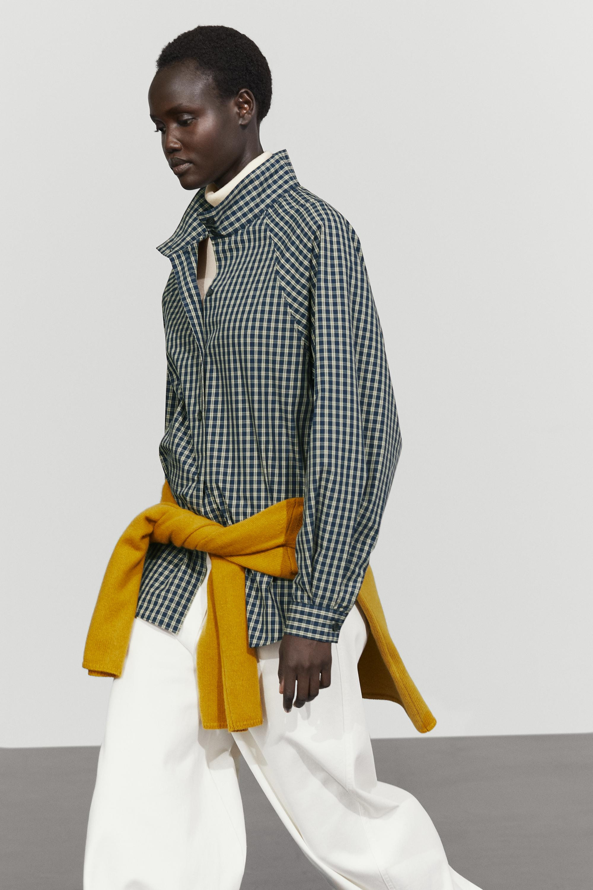 100% cotton check shirt | Massimo Dutti UK