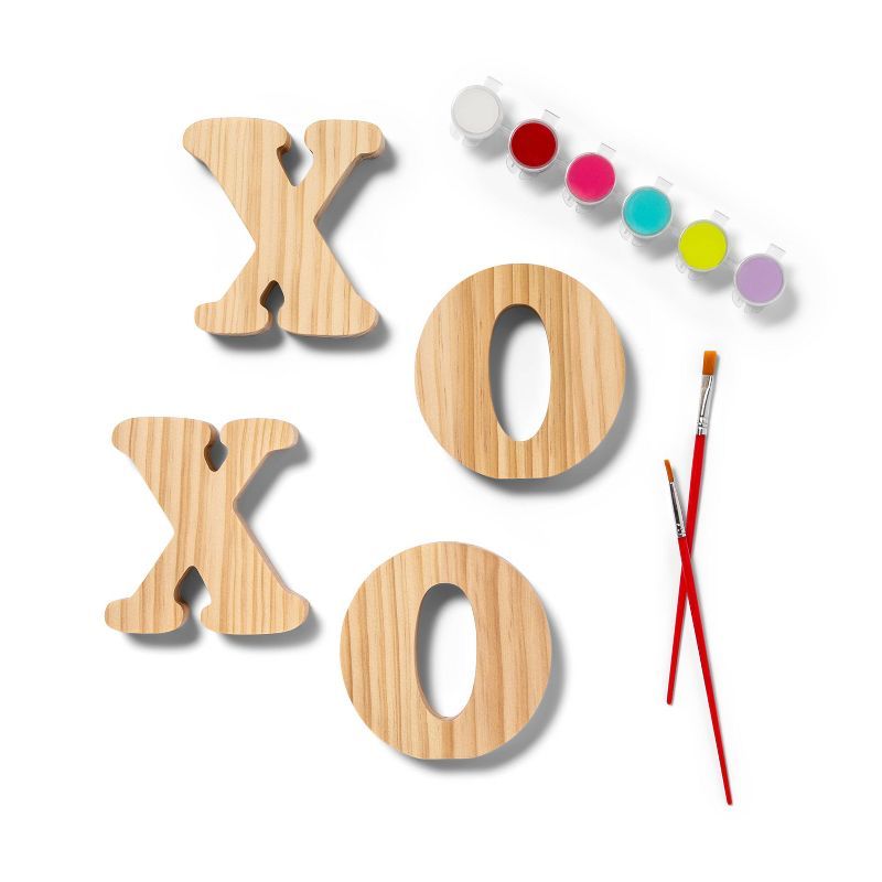Paint-Your-Own Valentine's Day Wood Craft XOXO Kit - Mondo Llama™ | Target