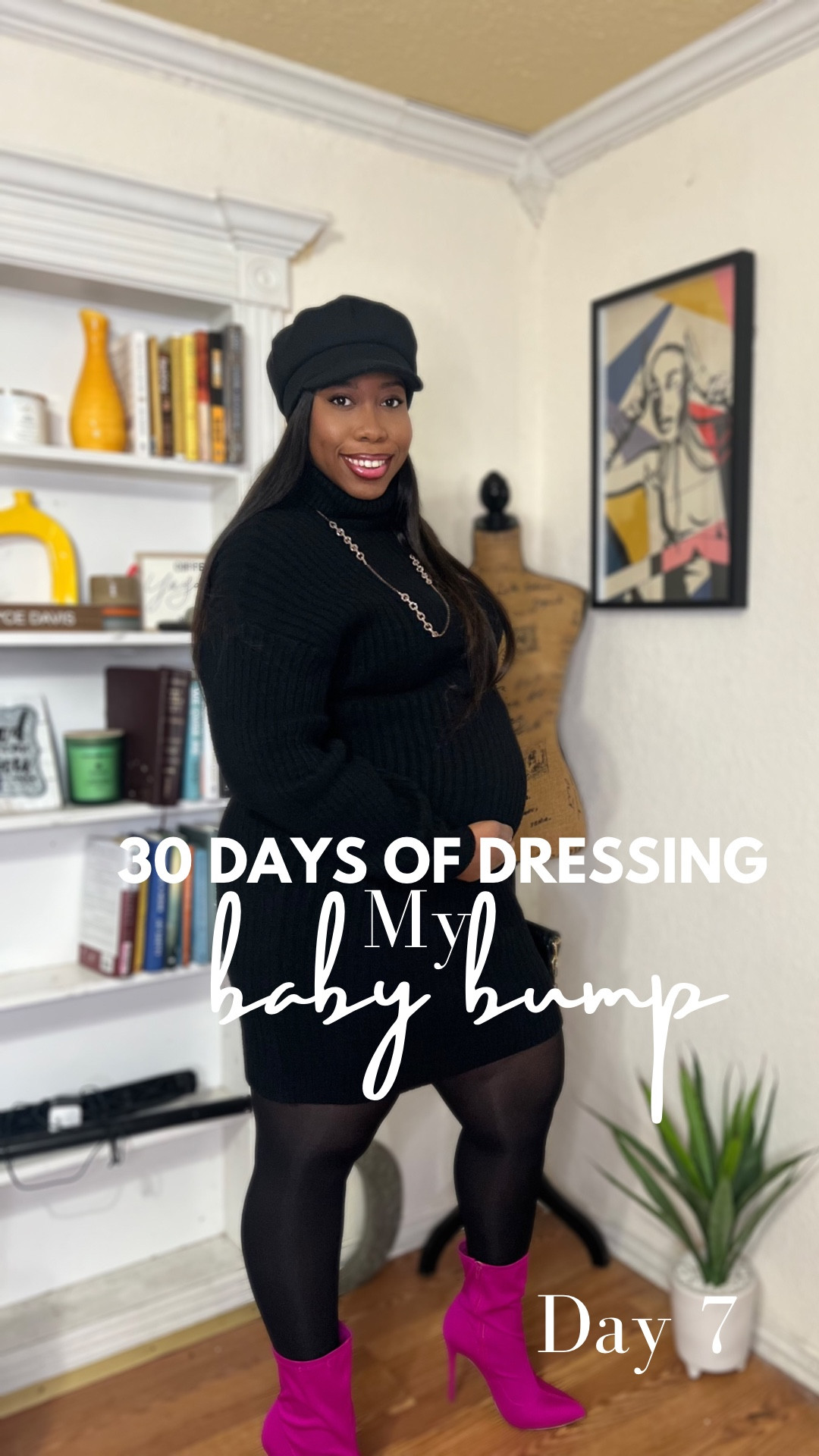 Happy New Year’s Eve!! Can you believe that it’s already been a week for my Dressing My Baby Bump Challenge?! It hasn’t gotten too hard yet and I’m looking forward to putting together outfits without buying anything new! 

This is also a quick recap of last night’s date night with husbae. It was very much needed and looking forward to more since Quad did great at his aunt and uncles house! 😊

I pray that everyone has a safe evening and a prosperous new year! Love y’all! 💕

Dress @gifted 
Hat @hm 
Shoes @shoedazzle 
Tights @shappermint 
Handbag @toryburch

 #momlife #styleinspo #fashionseries #curvyfashion #body #tryon #momstyle #curvystyle #haul #mombod #maternitywear #pregnancyfashion

#LTKstyletip #LTKbump #LTKmidsize