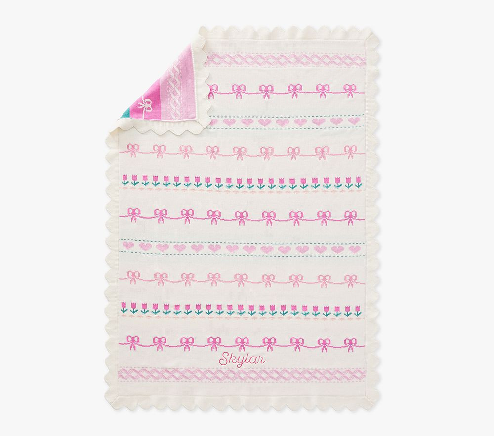 LoveShackFancy Fair Isle Baby Blanket , Multi | Pottery Barn Kids