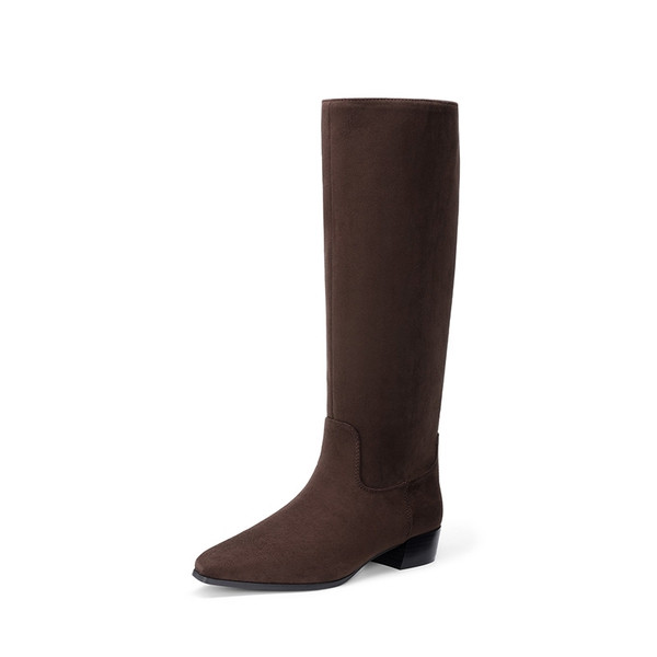 Women's Low Heel Straight-Shaft Knee-High Boots | Dream Pairs