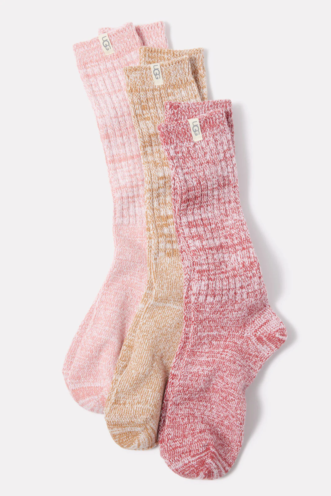 Rib Knit Slouchy Crew 3 Pack | Evereve