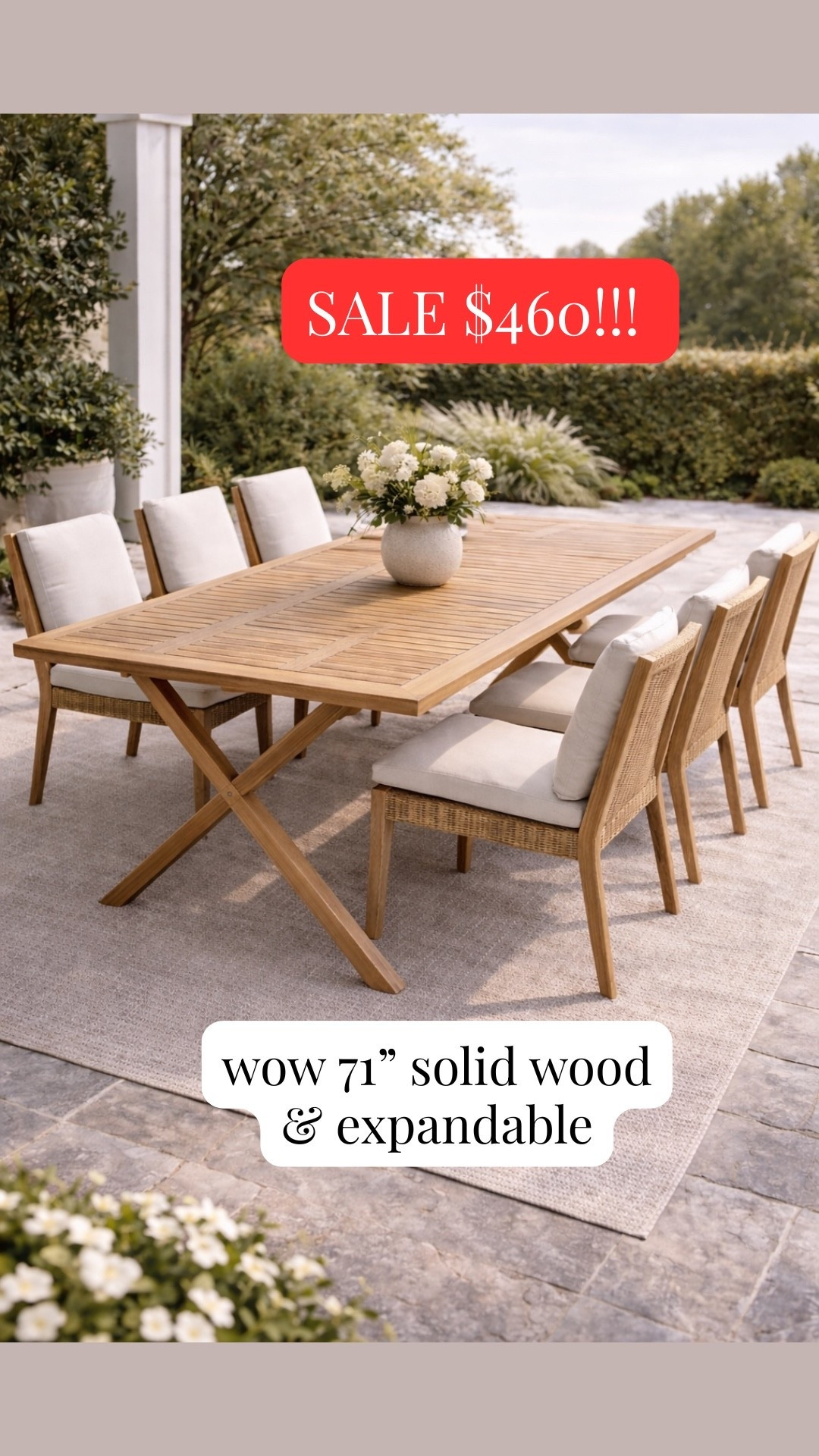 Fully obsessed with this outdoor dining table