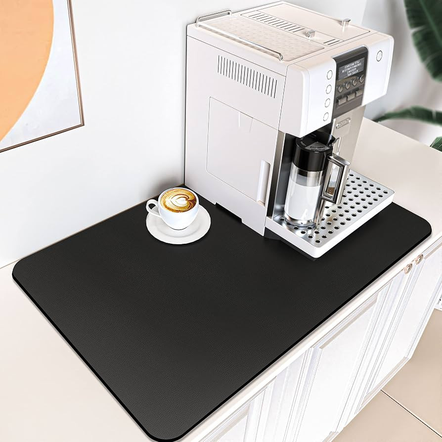 PoYang Coffee Mat 24"x16" Large Coffee Bar Mat, Hide Stain Coffee Maker Mat for Countertops, Abso... | Amazon (US)