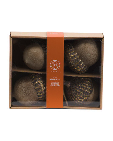 Set Of 4 4in Acorns | Pillows & Decor | Marshalls | Marshalls