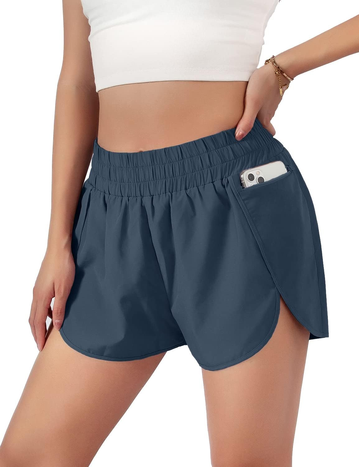 Blooming Jelly Womens Quick-Dry Running Shorts Gym Athletic Shorts 1.75" | Amazon (US)