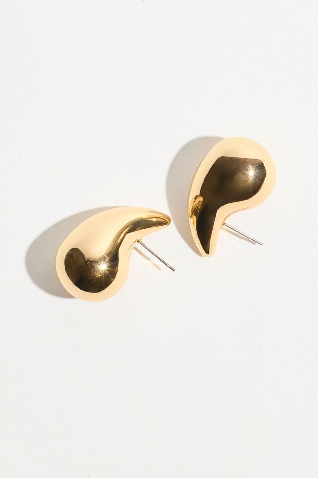 Oversized Drop Stud Earrings | Dynamite Clothing