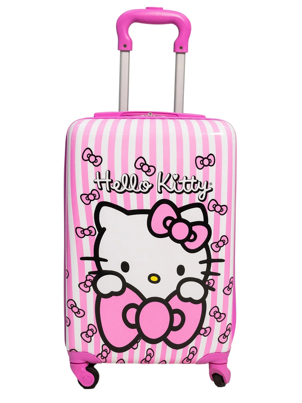 Kid's Sanrio Hello Kitty Character 18" Carry on Hardside ABS Spinner Luggage Suitcase, Pink | Walmart (US)