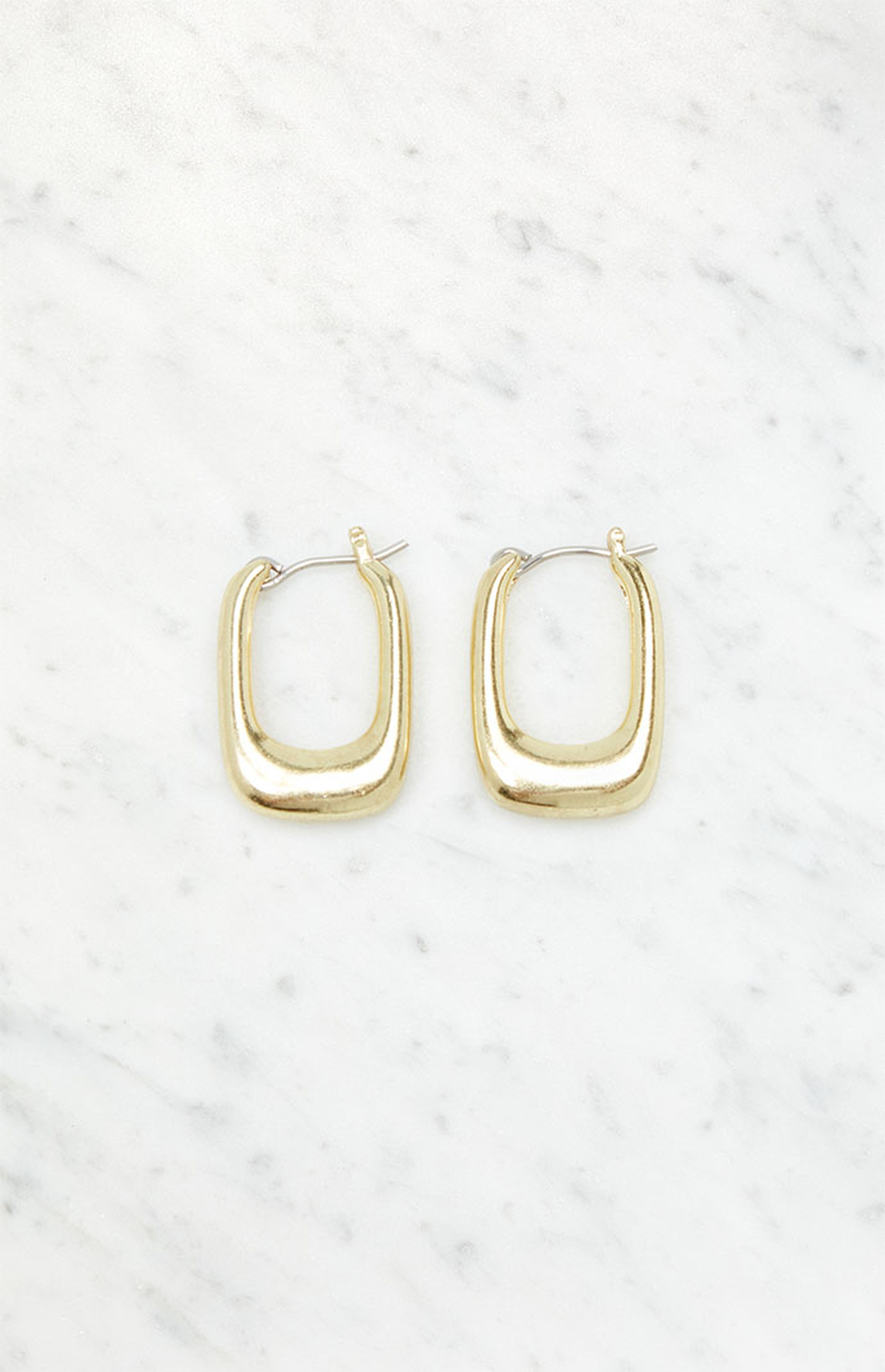 John Galt Rectangle Hoop Earrings | PacSun