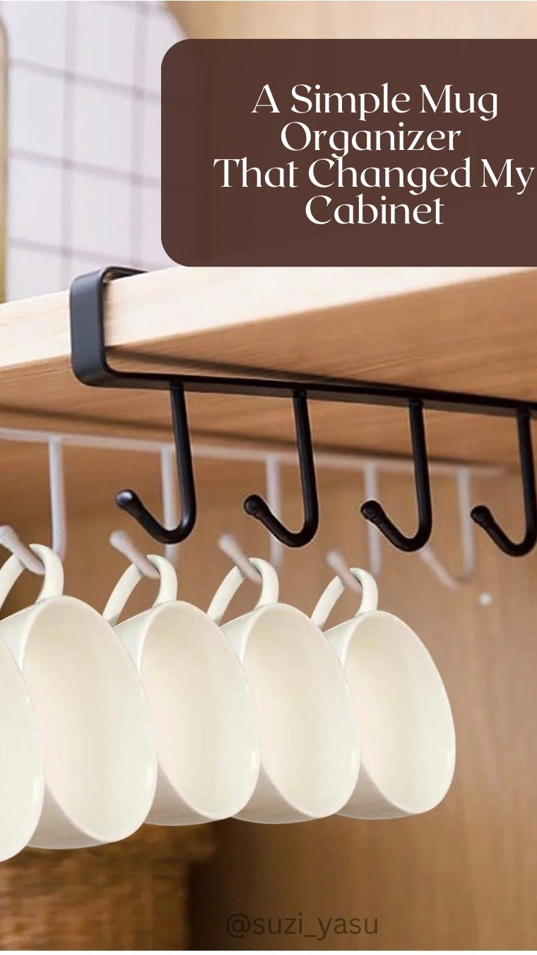 There’s something special about opening a cabinet that feels calm, cozy, and beautifully organized. For the longest time my mugs were stacked and hidden, but adding this simple organizer created space and made my morning coffee routine feel so much nicer. Sometimes the smallest changes make the biggest difference in our home. If you love little organization upgrades that bring beauty and practicality to everyday life, you can find this mug organizer linked here.

#LTKHome #LTKU #LTKSpringSale