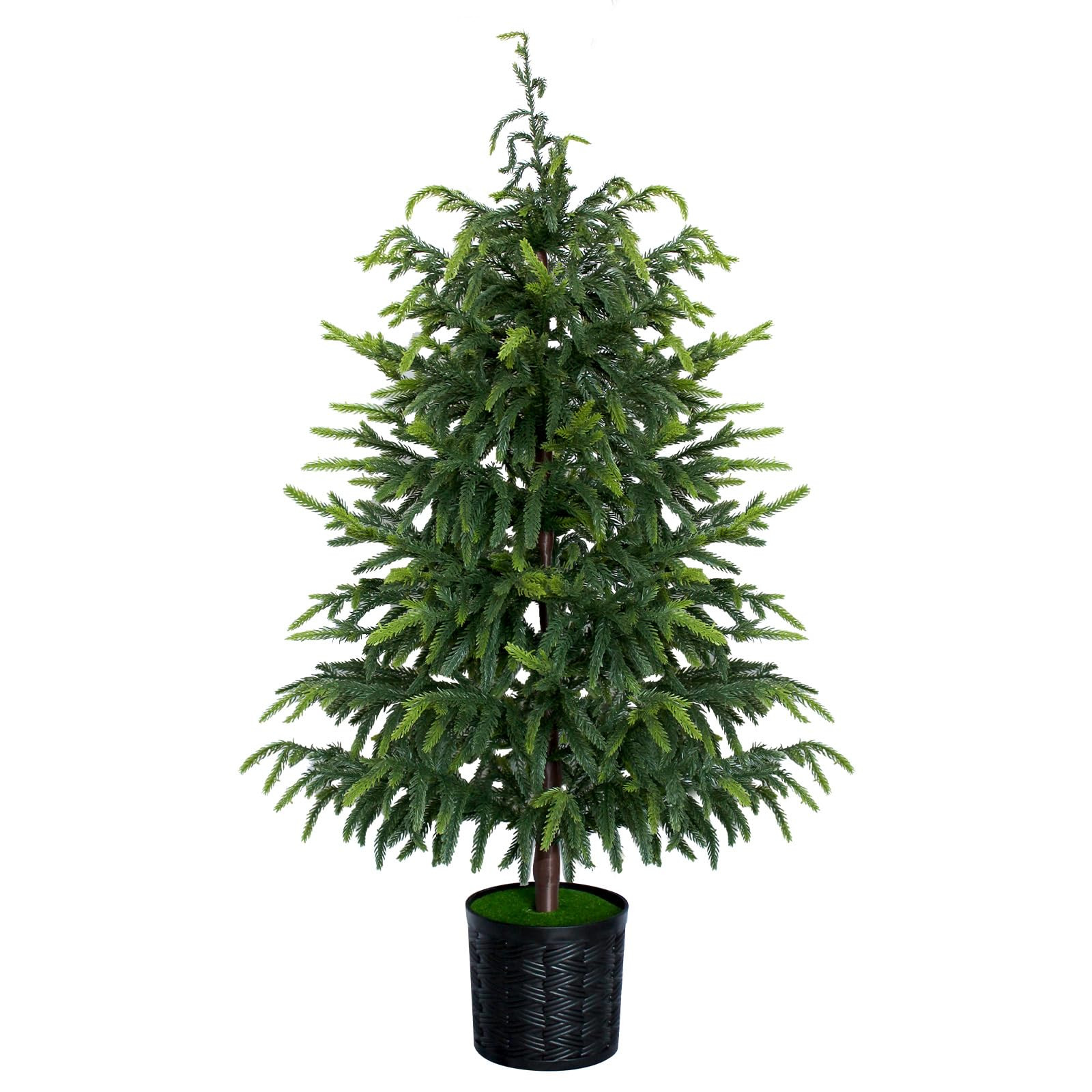 3FT Christmas Artificial Norfolk Pine Tree, Faux Potted Plants for Front Porch Christmas Indoor O... | Amazon (US)