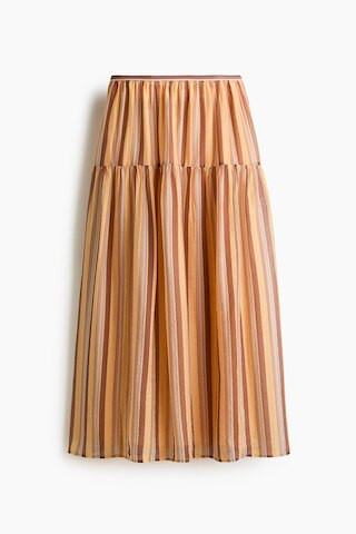 H & M - Gathered Skirt - Beige | H&M (US + CA)