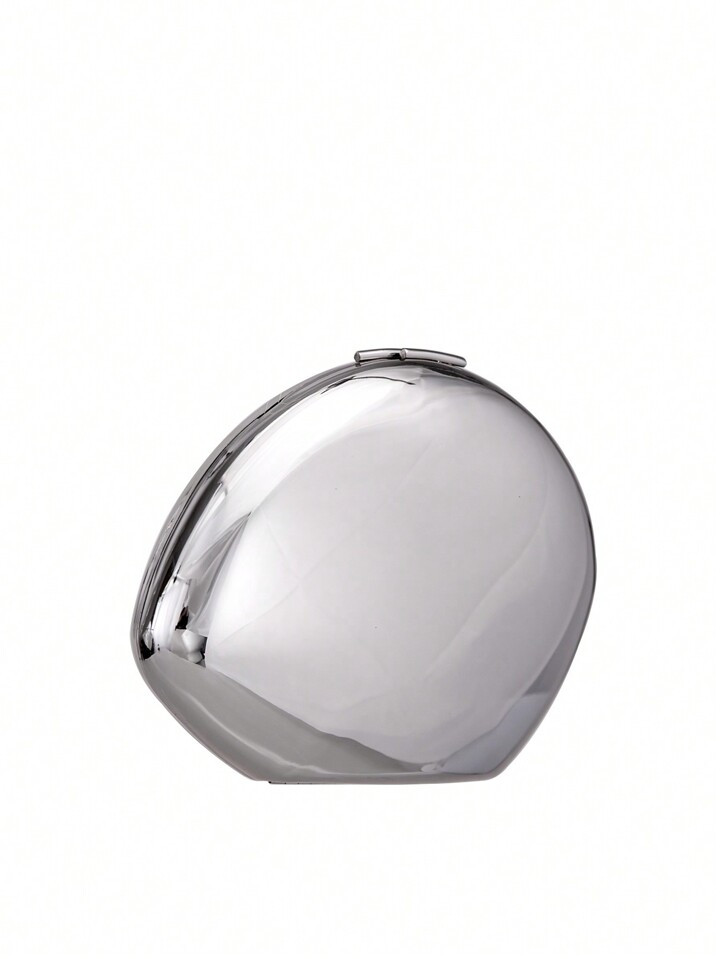 Futuristic Metal Punk Style Shell Shaped Clutch Bag For Party And Fashion Matching | SHEIN