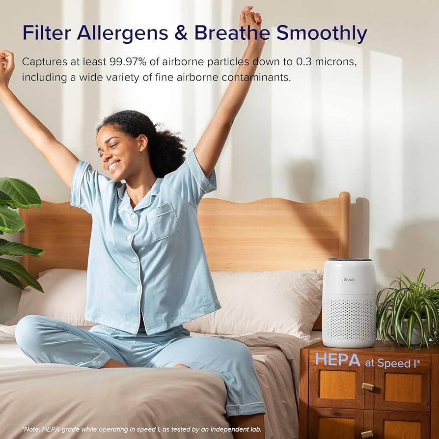 LEVOIT Air Purifiers for Bedroom Home, 3-in-1 Filter Cleaner with Fragrance Sponge for Better Sle... | Amazon (US)