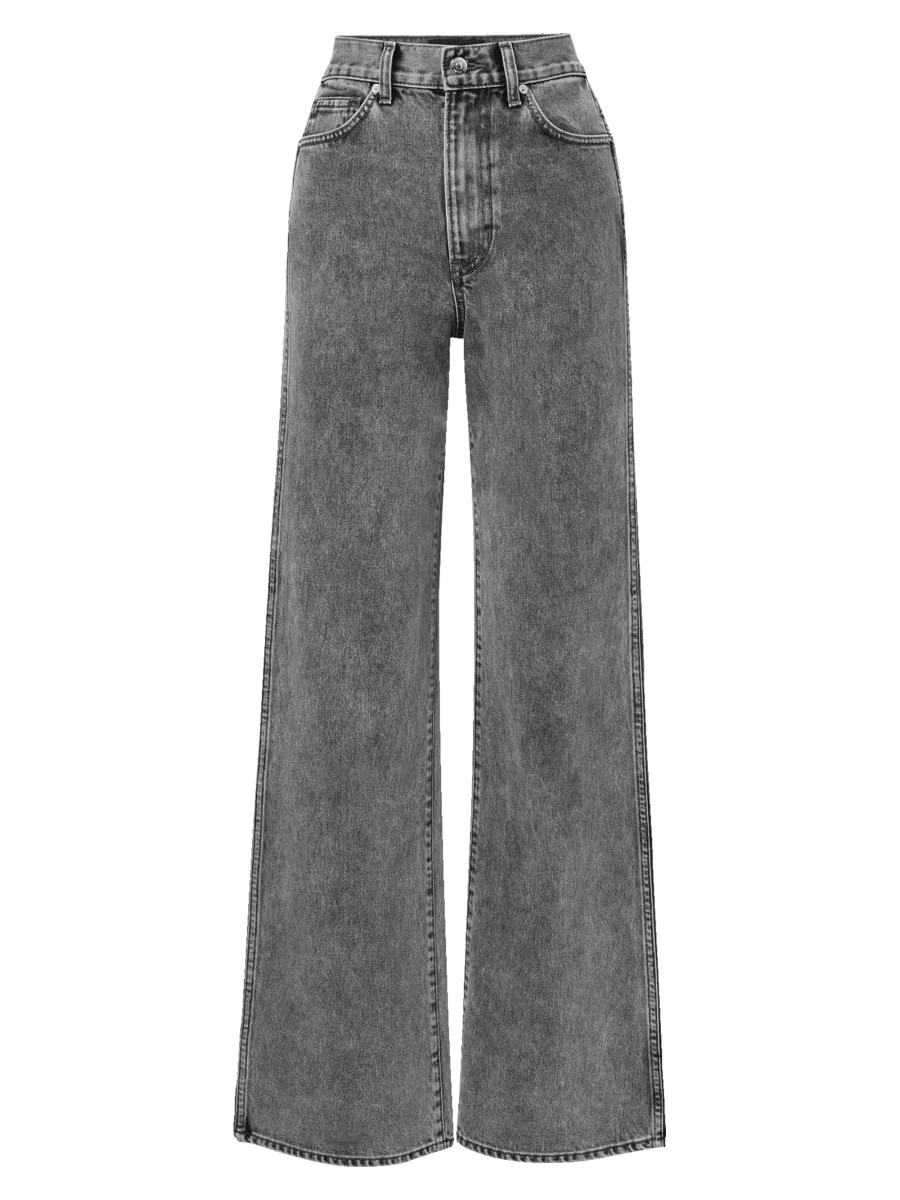 Veronica Beard Taylor Acid Wash High-Rise Wide-Leg Jeans | Saks Fifth Avenue | Saks Fifth Avenue