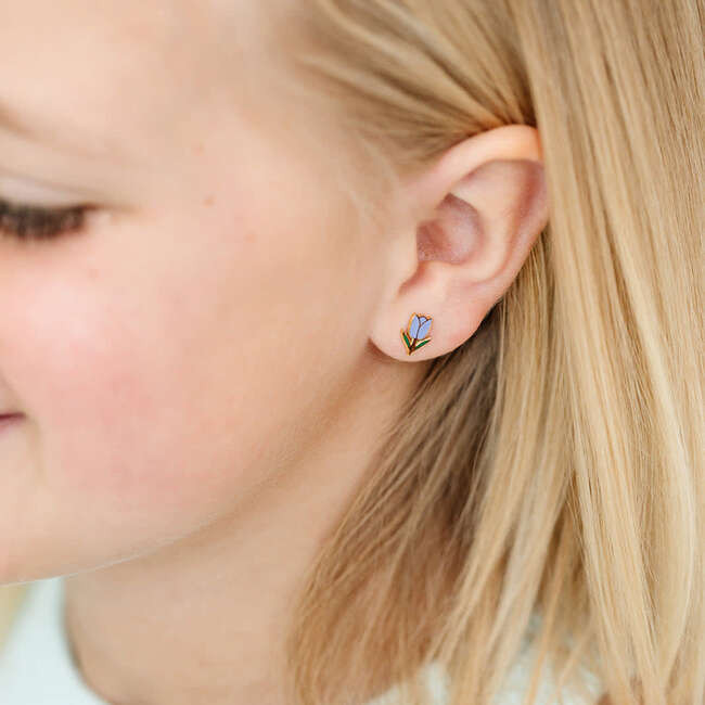 Tulip Stud Earrings | Maisonette