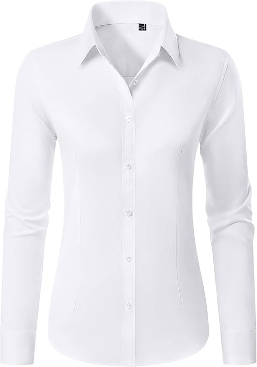 Button Down Shirts Dress Shirt Classic Fit, Long Sleeve | Amazon (US)