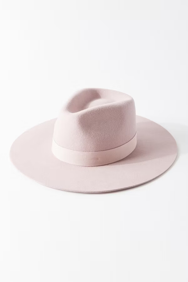 UO Flat Brim Felt Fedora | Urban Outfitters (US and RoW)