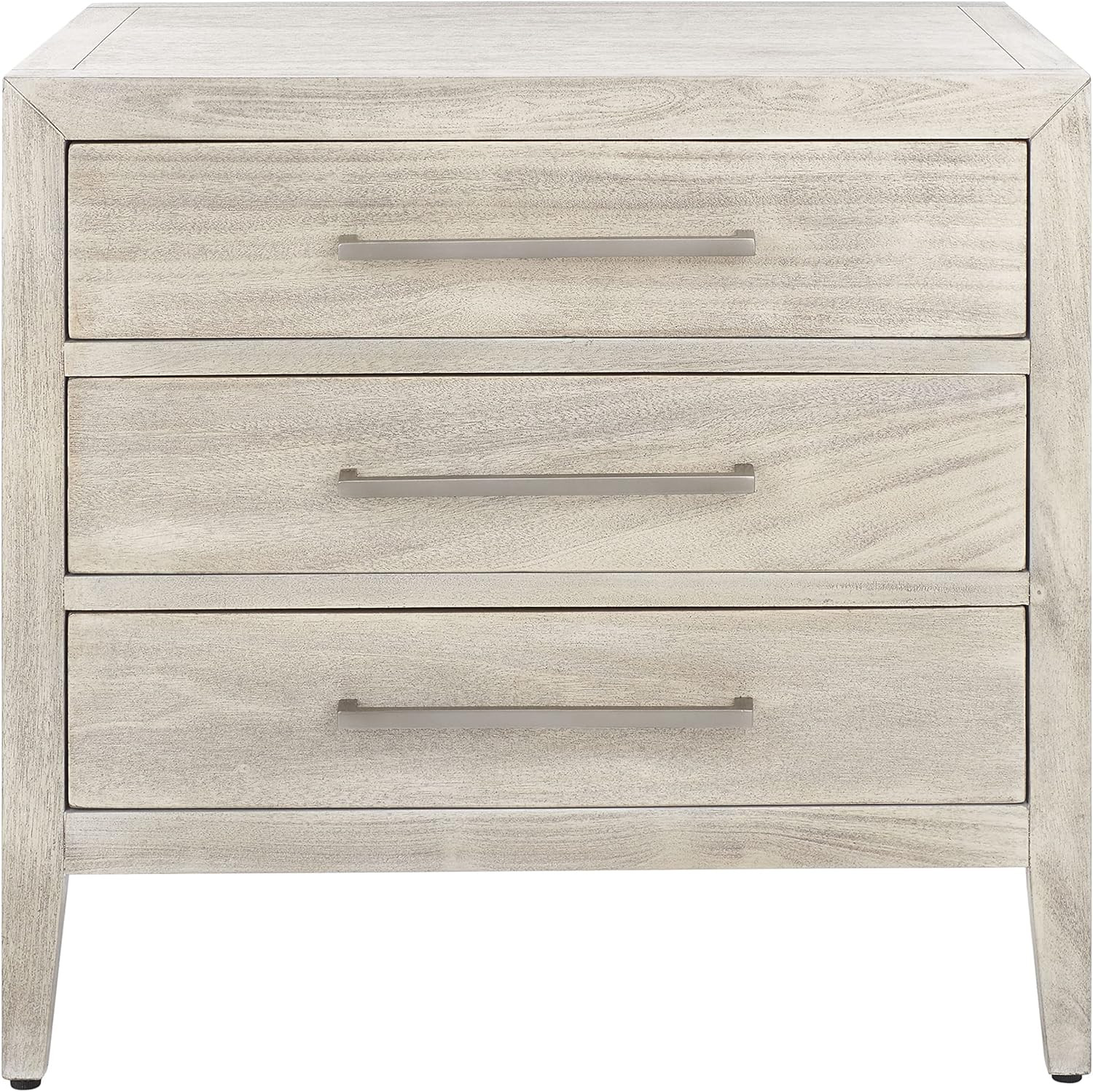 Safavieh Light Grey (Fully Assembled) Couture Home Collection Ariella 3-Drawer Wood Nightstand | Amazon (US)