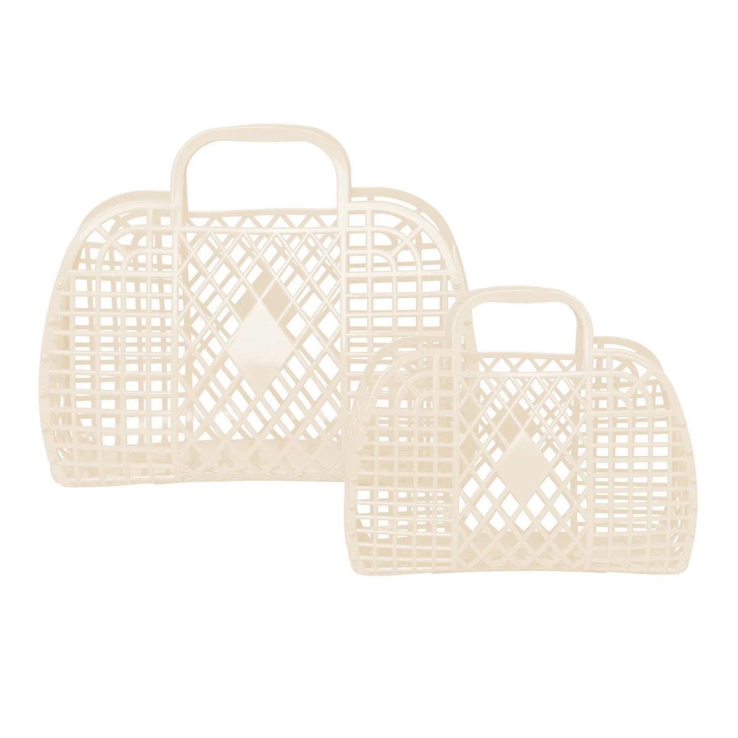 Retro Basket - Small Cream | Sun Jellies Kid's handbag | Bohemian Mama