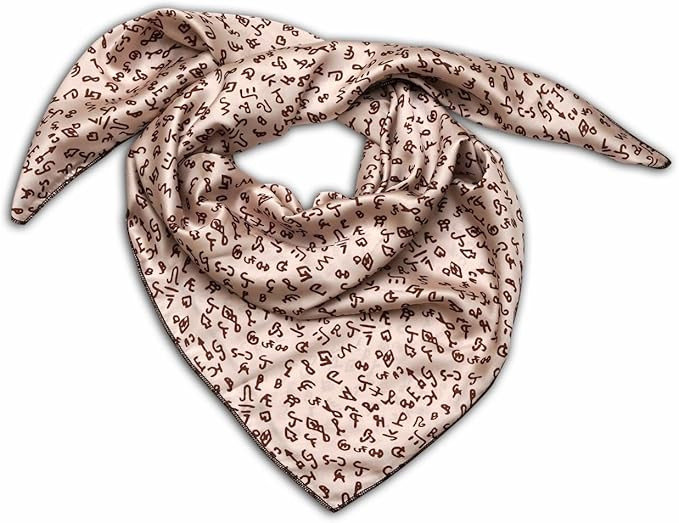 Wild Rag Silk Scarf 36'', Western Cowboy Bandana Wild Rags,Square Silky Cattle Brand Pattern Scar... | Amazon (US)