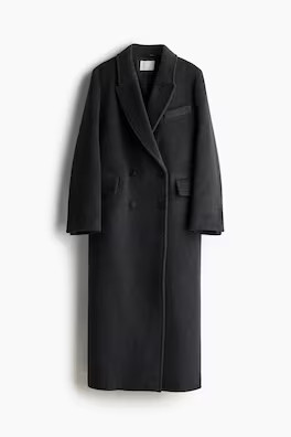 Oversized Double-Breasted Wool-Blend Coat | H&M (UK, MY, IN, SG, PH, TW, HK)