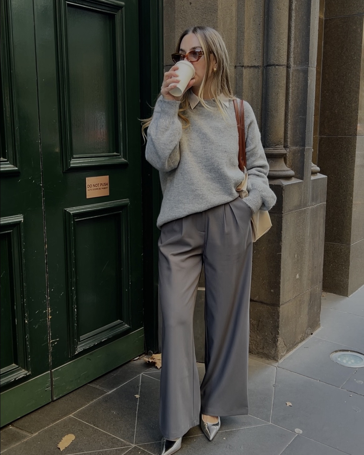 Classic office fit in tonal grey 

#LTKaustralia #LTKautumn #LTKworkwear