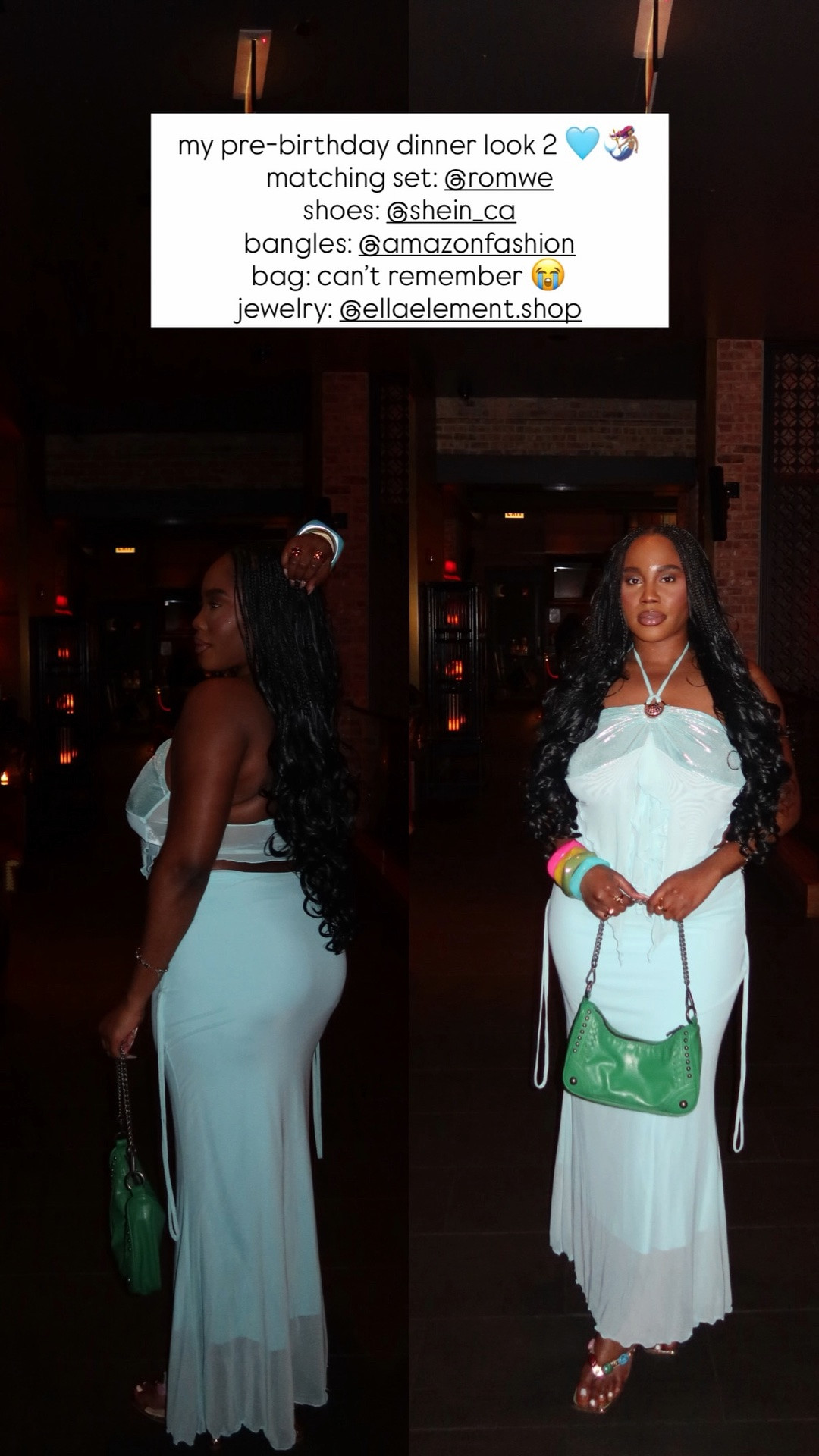 my pre-birthday dinner look 2 🩵🧜🏽‍♀️

#LTKcanada #LTKtravel #LTKsummer