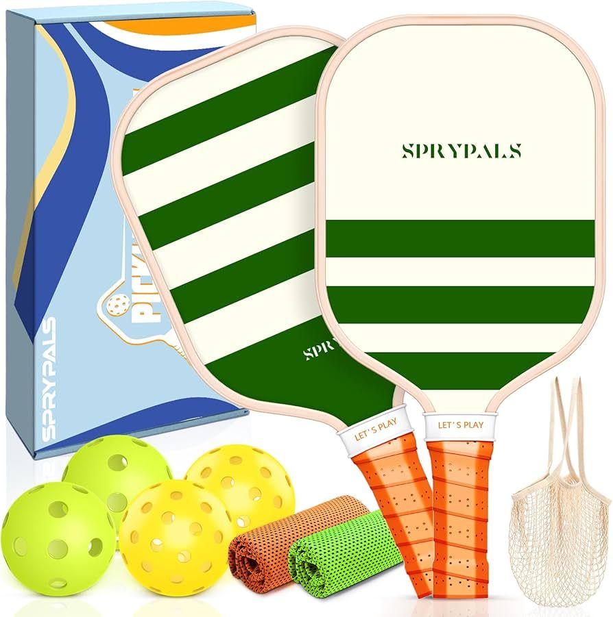 Sprypals Pickleball Paddles,USAPA Approved Fiberglass Surface with Polypropylene Core Pickleball ... | Amazon (US)